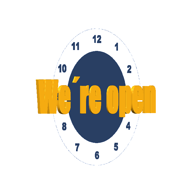 Opening Hours Open Clock Free GIF on Pixabay