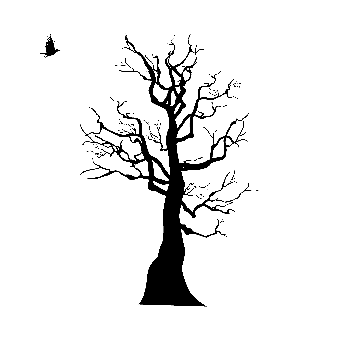 Crow, Tree, Silhouette, Fly