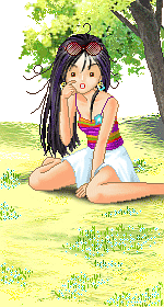 Avatar, Woman, Sitting, Nervous, Sweat