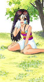 Avatar, Woman, Sitting, Weeping, Sad