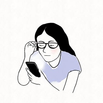 Lebensstil, Handy, Brille, Smartphone
