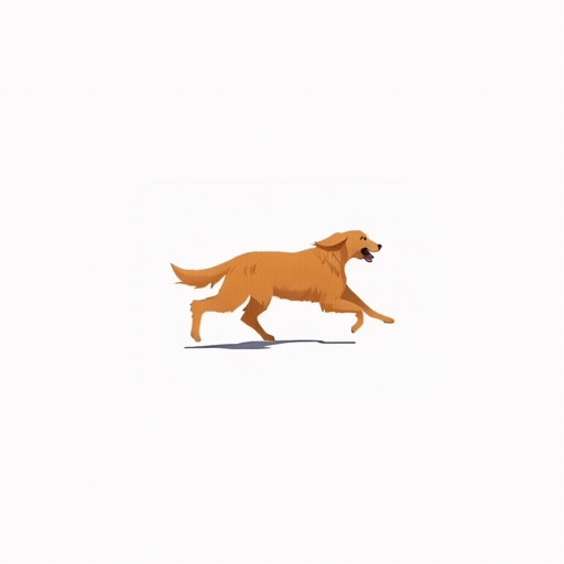 Dog Running Away Golden Free GIF On Pixabay