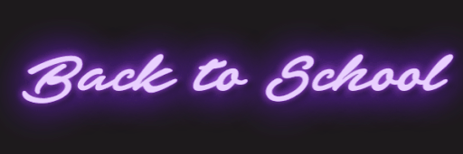 Back, School, Study, Neon, Sign, Lights