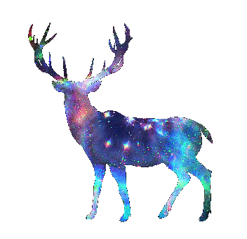 Deer, Animals, Space, Galaxy, Stars, Elk