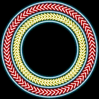 Wheel, Carousel, Mechanical, Neon