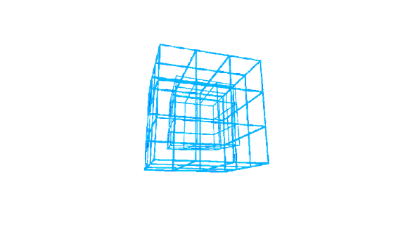 Cube, Spinning, Spin, Wireframe, Box