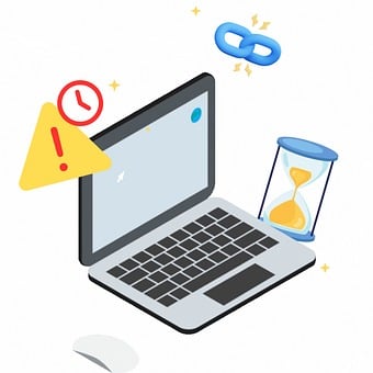 Link, Laptop, Computer, Error, Problem