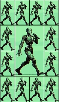Robot, Cyborg, Android, Woman, To Sing