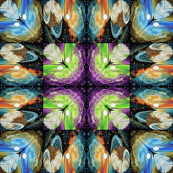 Colors, Symmetry, Template, Colorful