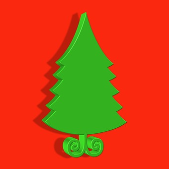 Christmas Tree, Tree, Green, Season