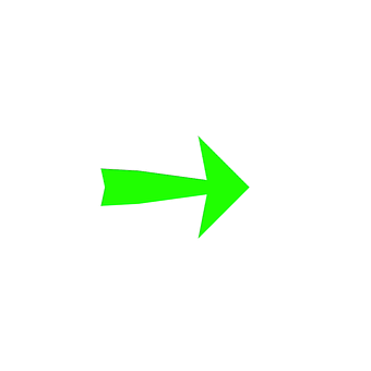 Green moving arrow