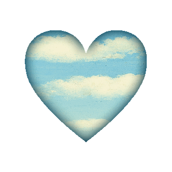 Heart, Blue, Love, Sky, Clouds