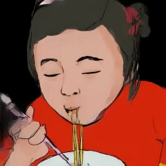 吃面 孩子 亚洲 - Pixabay 上的免费 GIF 动图