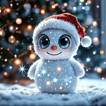 Snowman, Christmas, Winter, Snow, Cold