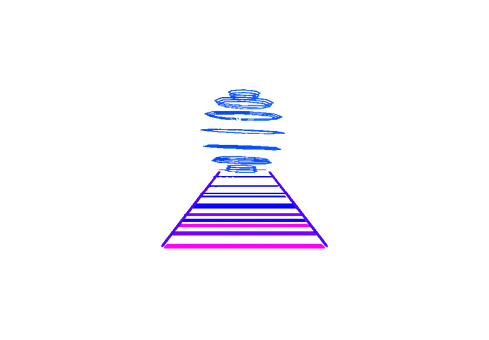 Pyramid, Pattern, Holographic, Sci-Fi