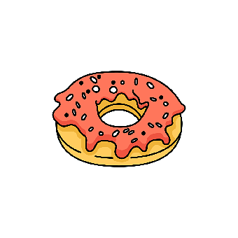 Doughnut, Donut, Salmon, Bite
