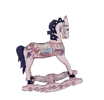 Horse, Wooden, Toy, Rocking, Vintage