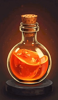 연금술, 포션, 연금술 약병, 엘릭서, Mystic Orange Elixir