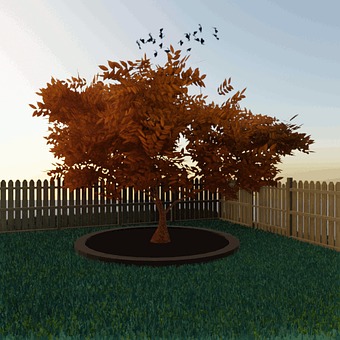 Birds, Leaves, Animated Gig, Blender