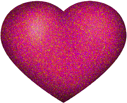 Purple, Heart, Glitter