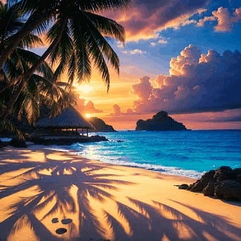 Sunset, Nature, Sea, Dusk, Landscape