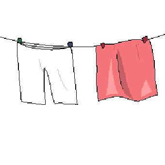 Laundry, Clean, Pixel Art, Drying
