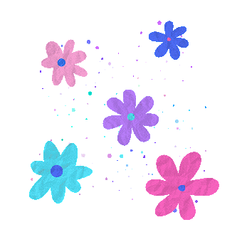 Flowers, Bloom, Colorful, Spinning, Dots, Floating, Texture