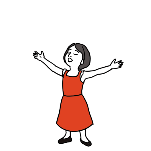 唱歌 女孩 红色 - Pixabay 上的免费 GIF 动图