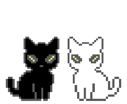 Cat, Kitten, Cute, Couple, Black, White