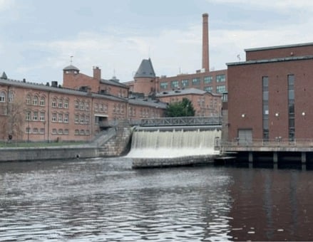 Urban, Waterfall, Industrial, Buildings