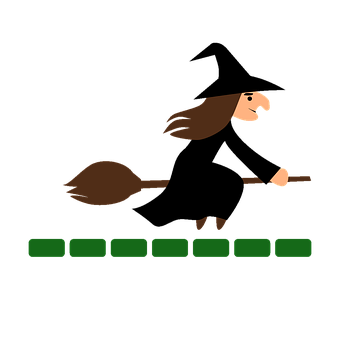 Witch, Loader, Charging, Halloween, Fly