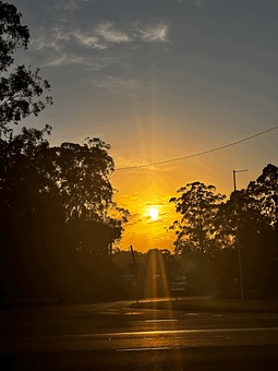 Sonnenuntergang, Himmel, Landschaft