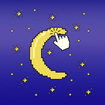 Moon, Stars, Night, Sky, Shine, Twinkle
