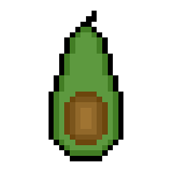 Pixel, Avocado, Gif, Frugt, Sund Og Rask