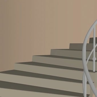 Stairs, Loop, Steps, Round, Circle