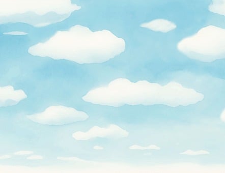 Sky, Clouds, Soft, Fluffy, Blue, Pastel
