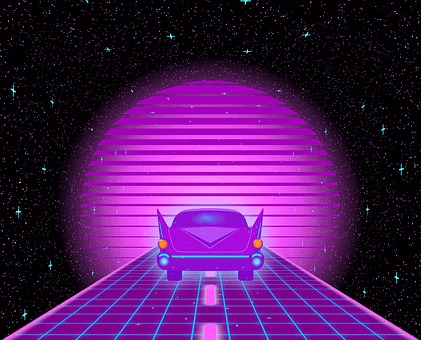 Road, Car, Drive, Space, Universe, Stars