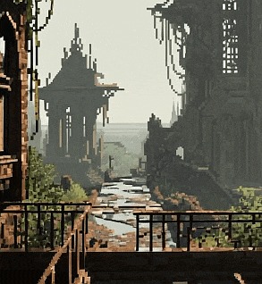 Industriel, Pixel Kunst, Fabrik