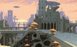 Industriell, Pixel Kunst, Fabrik