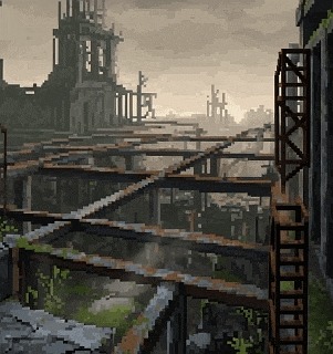 Industriel, Pixel Kunst, Fabrik