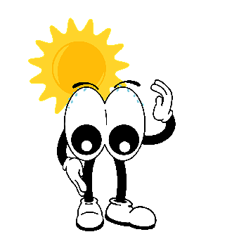 Big Eyes, Cartoon, Expression, Attitude, Vibe, Sun, Heat. | You like this little guy, go see the Big Eyes character collection on my profile.