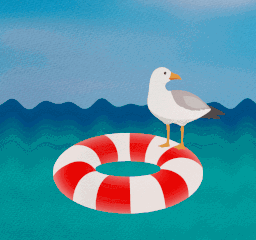 海鸥 海 波浪 - Pixabay 上的免费 GIF 动图