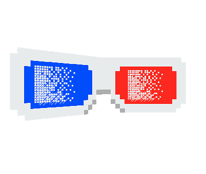 Glasses, 3D, Retro, Cinema, Anaglyph
