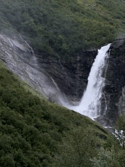 Waterfall, Norway, Vestland, Mountains