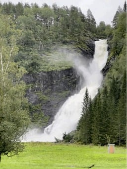 Waterfall, Norway, Sunnfjord, Vestland