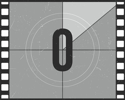Countdown, Timer, Retro, Film, Movie