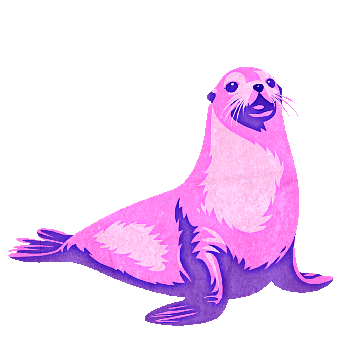 Foca, Pinípedo, Animal, Linda, Rosado