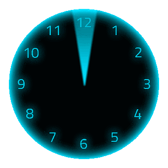 Clock, Hours, Twelve, Arabic Numbers