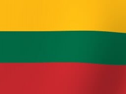 Litauisk Flag, Viftende Flag