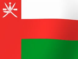 Oman-Flag, Omansk Flag, Viftende Flag